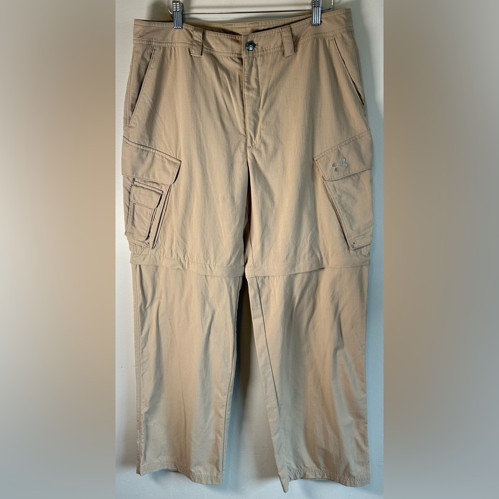 Under Armour Convertible Loose HeatGear Cargo Ripstop Mens Pants Hiking 34x31